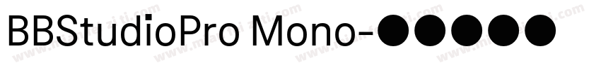 BBStudioPro Mono字体转换